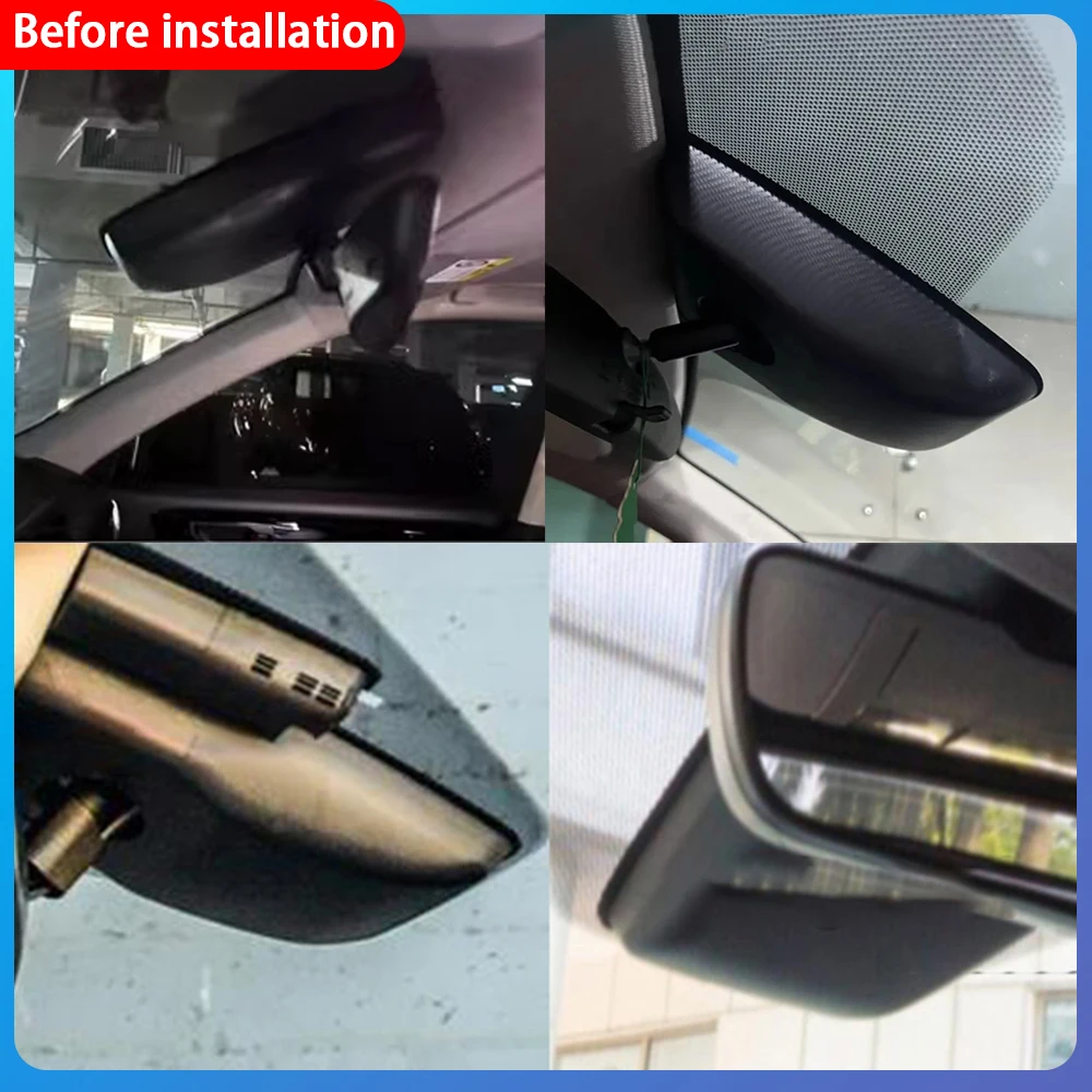 DVR 4K Dash Cam for Toyota Highlander Kluger XU50 2014 2015 2016 2017 2018 2019 Front Rear Camera Plug and Play Video Recorder
