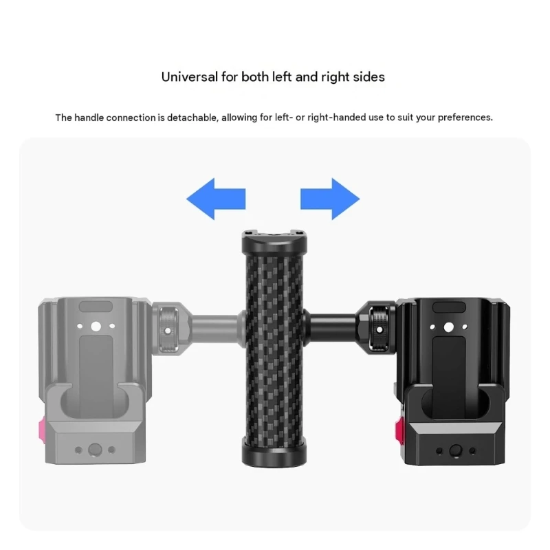Handheld-Videokäfig für Pocket 4P 4 3 mit seitlich offenem Rahmen. Verwenden Sie Y4QF – Detail 1