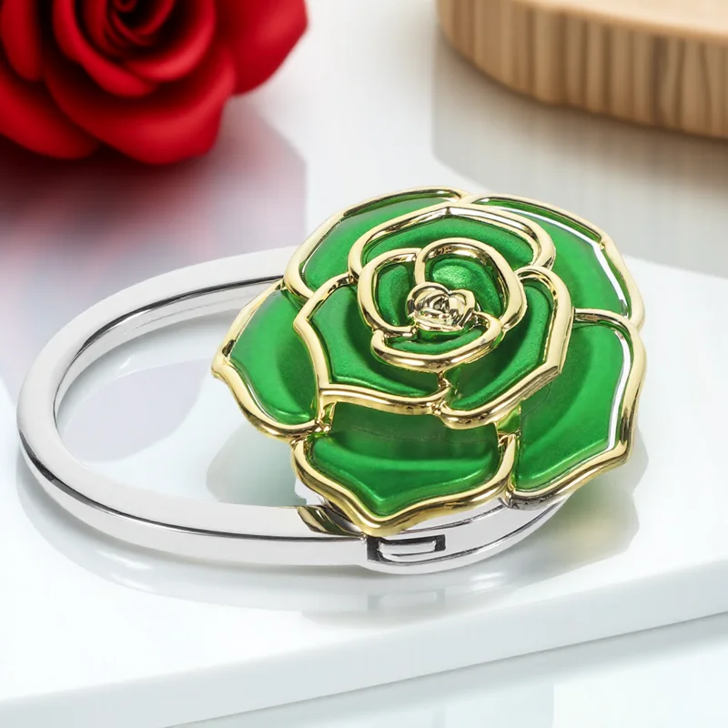 

Folding Hook Hanger 115mm Extended 50x70mm Folded Green Zinc Alloy Acrylic Bag Holder Non Slip Restaurant Use Universal