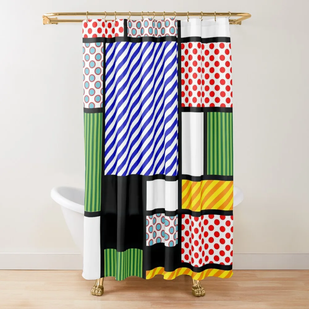 

Mondrian PoP-Art Shower Curtain Anime Shower Window For Bathrooms For Bathroom Curtain