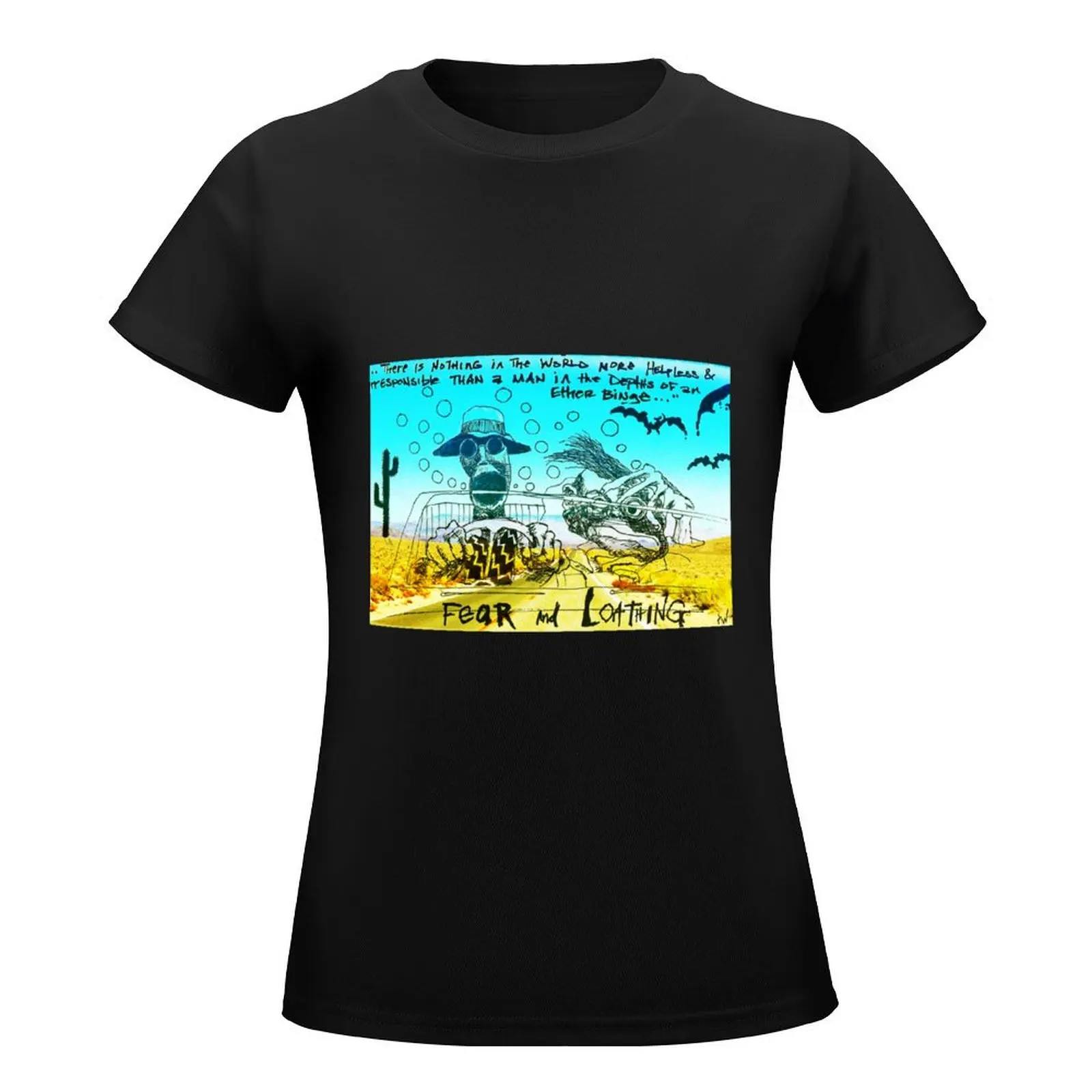 Camiseta con estampado de Fear And Loathing In Las Vegas para mujer, ropa bonita, ropa vintage de gran tamaño, moda