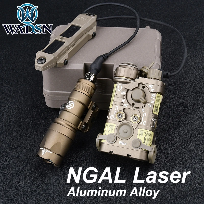 

WADSN Airsoft NGAL All Metal Red Green Blue IR Laser Indicator Tactical Flashlight Surefir M300 M600 Scout Light for Hunting CS