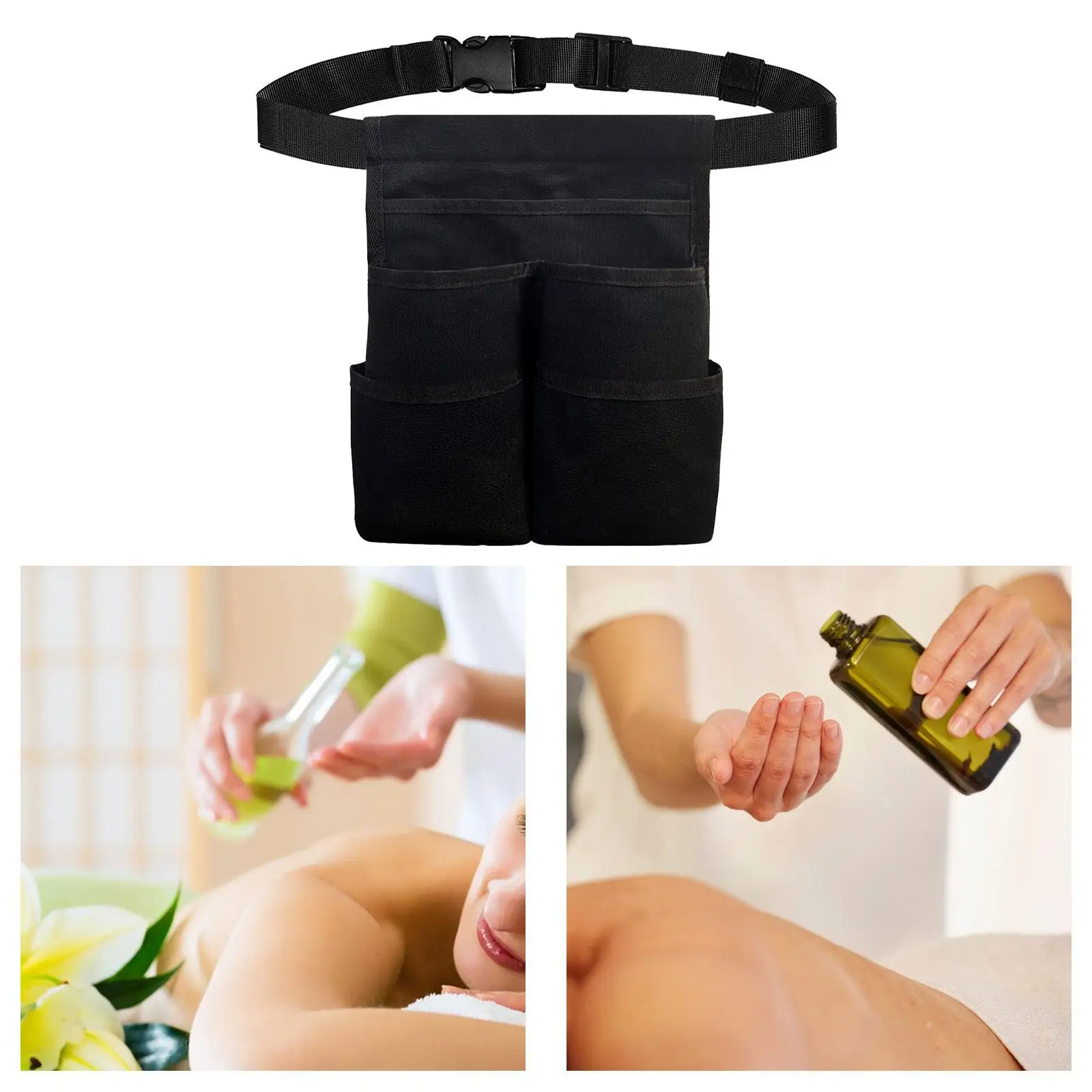 

Massage Bottle Bag, Massage Oil Case Salon Essential Oil Storage Bag Massage Lotion Oil Waist Bag Massage Bottle Organizer