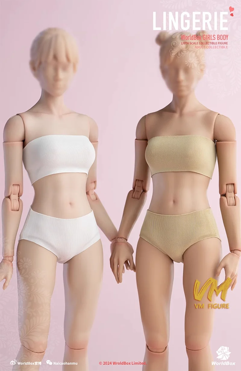 Worldbox CA013 1/6 Lingerie féminine sous-vêtements enveloppe de poitrine caleçon modèle adapté 12 ''AT201/202/203/206/210 figurine de soldat