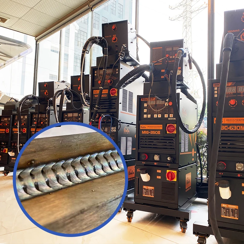 New 380V dual-circuit welding machine with wire feeder, 0.8mm stainless steel compatible portable MIG/MAG welding equipment