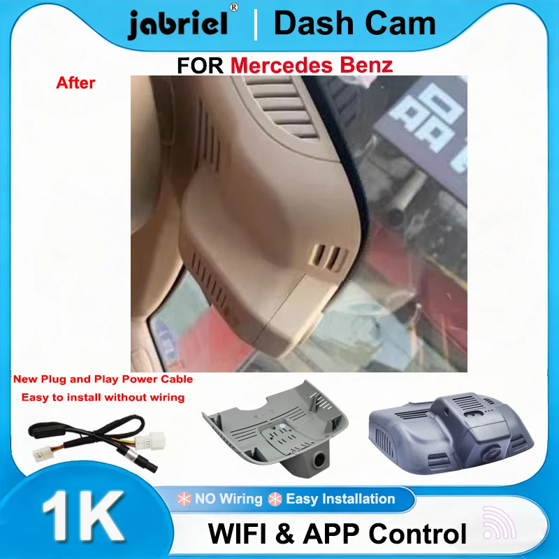 

Jabriel for Mercedes Benz E Class W212 C207 C Class 200d 220d 250d 300d 350d 200 250 350 W204 C204 Dash Cam 1080P Wifi Car DVR
