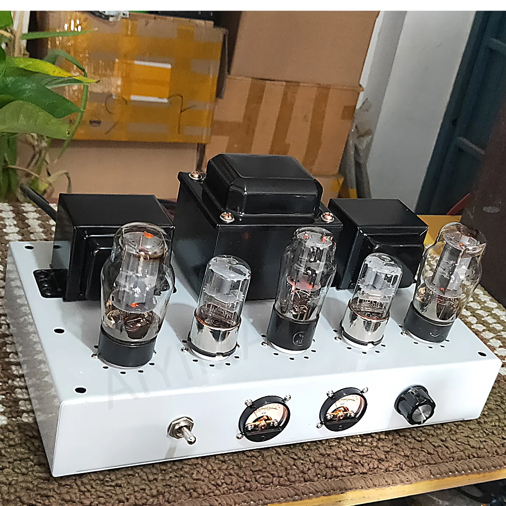 AIYIMA SMSL 6P3P Single Ended Class A Manual Point to Point Soldering Vacuum Tube Amplifier 2.0 6W Vacuum Tube Amplifier Audio