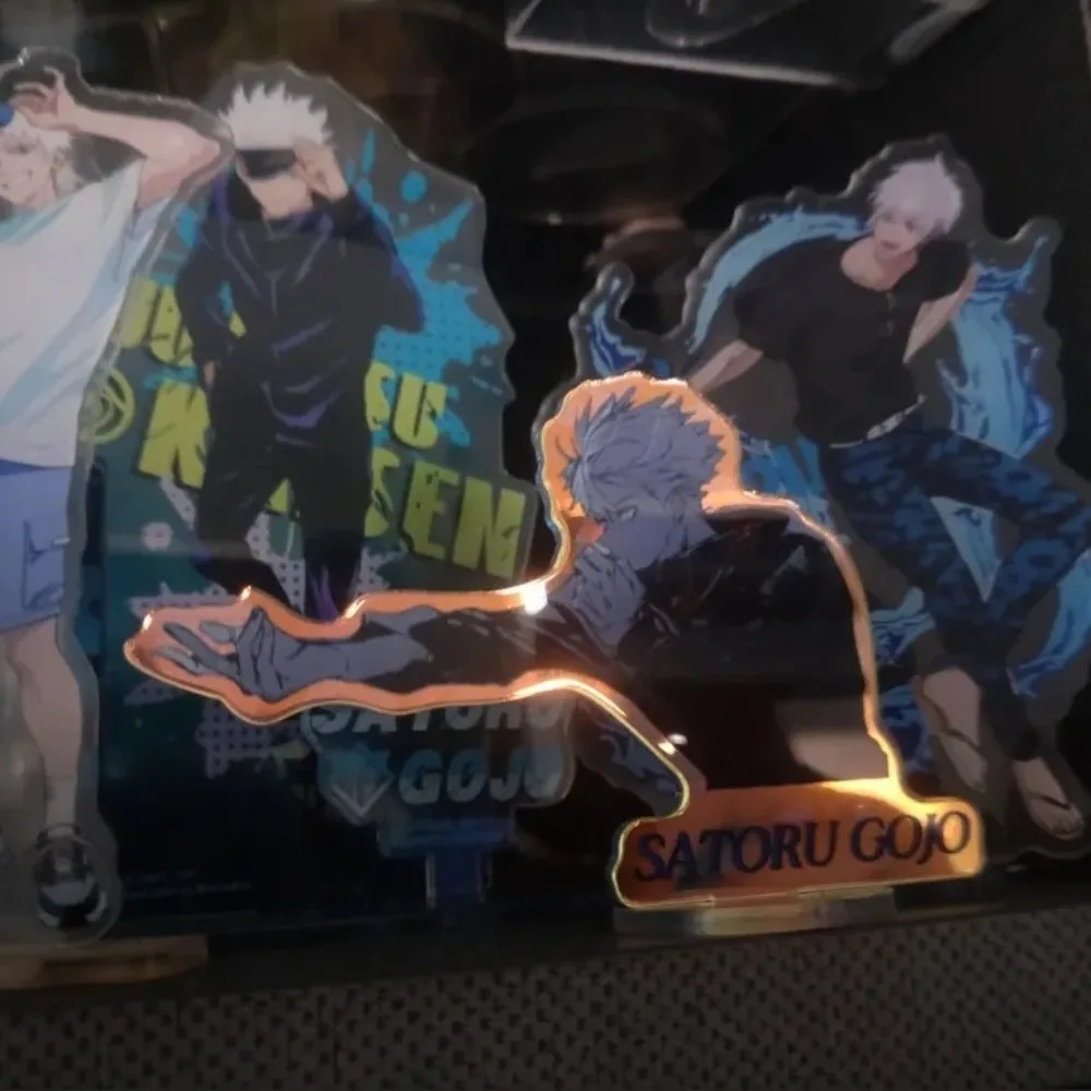 جديد جوجو ساتورو أكريليك حامل الشكل Jujutsu Kaisen أنيمي الطرفية لطيف الكرتون الأصالة عاكس الليزر سطح المكتب حلية