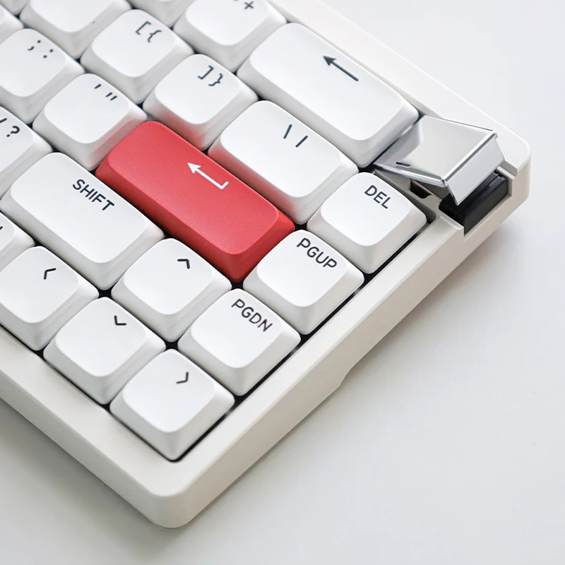 

Triple modes Keydous AJ68 bluetooth metal case mechanical keyboard low profile silent switch kailh ultra thin hotswap RGB gaming