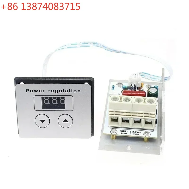 AC 220V 10000W 80A 4000W 40A Digital Control SCR Electronic Voltage Regulator Speed Control Dimmer Thermostat + Digital Meters