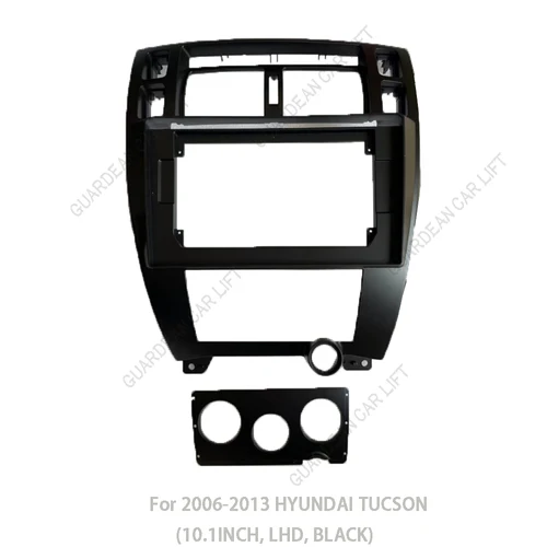 Imagen 2 del producto Para 2006-2013 HYUNDAI TUCSON (10,1 pulgadas negro) Radio de coche Fascias Android GPS MP5 reproductor estéreo 2 Din unidad principal Panel marco de tablero
