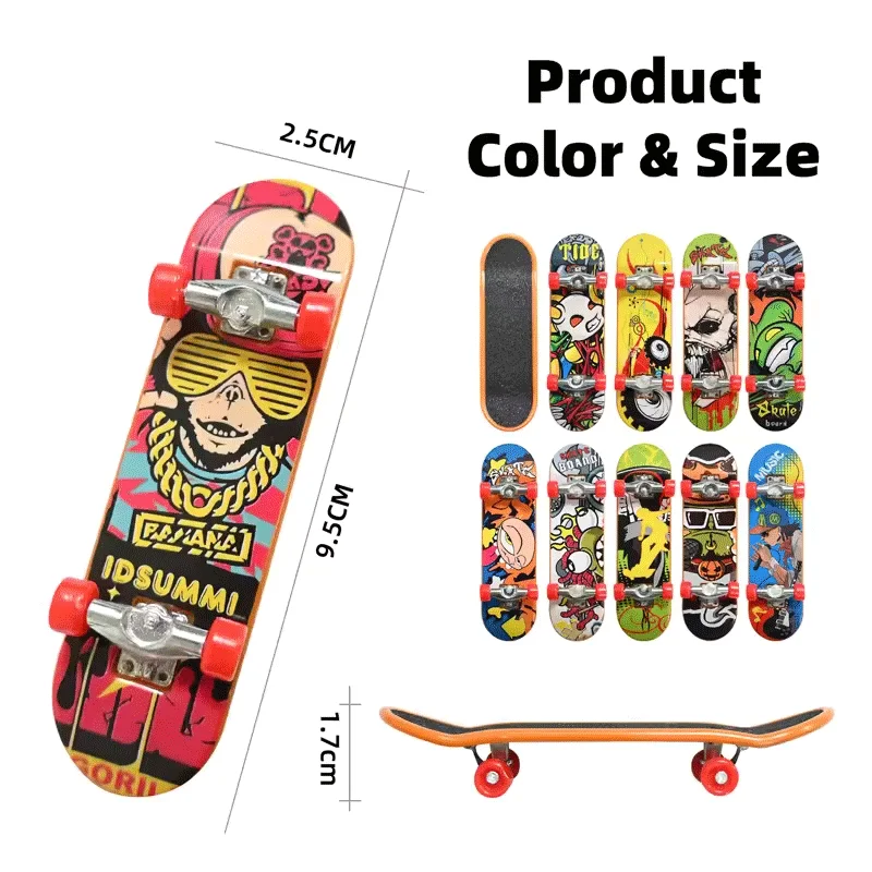1-5 pçs dedo skate mini colecionável criativo desktop dedo fingerboard dedo skater brinquedos