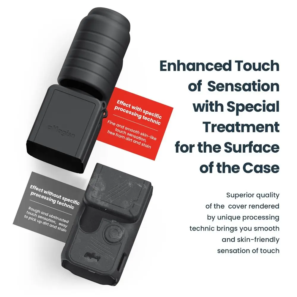 Silicone Silicone Cover Set With Anti-lost Rope Full Protection Protective Case Lens Screen Accessories for DJI Osmo Pocket 3