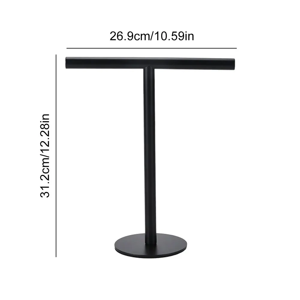 

Stainless Steel Towel Rack with Heavy Base T-Shape Towel Bar Rack Bath Towel Bar Stand for Bathroom Kitchen Vanity Countertop