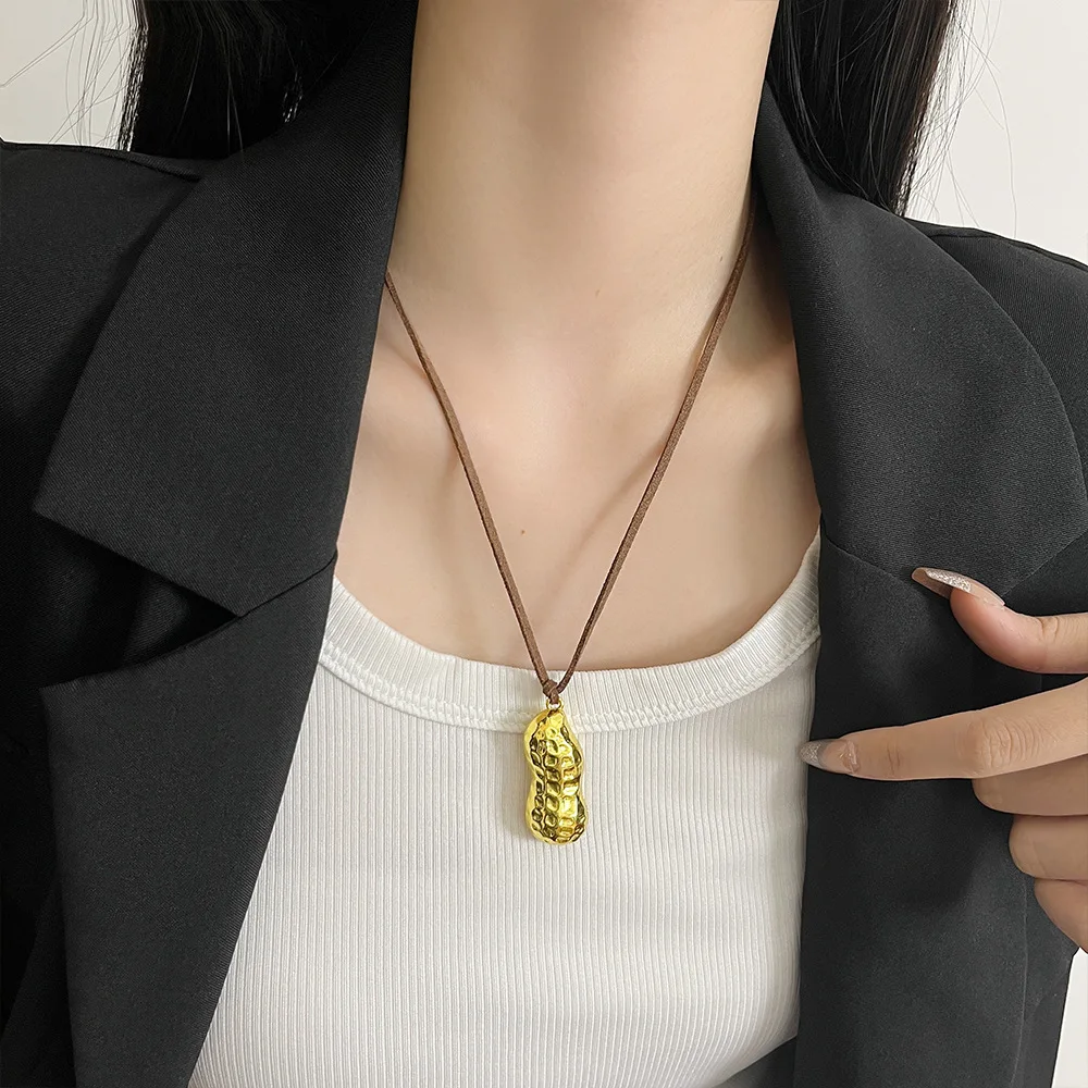 2024 Autumn/Winter New Products Peanut Pendant Sweater Chain Accessories