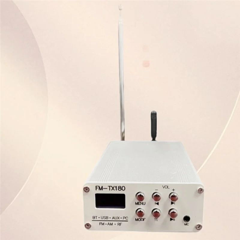 

B04C-FM Transmitter With OLED Display Bluetooth Wireless Transmitter Audio Accessories US Plug