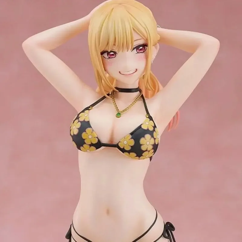 Figurki akcji Kitagawa Marin w stroju kąpielowym z PVC, anime My Dress-Up Darling, seksowne modele dziewczyn, kolekcjonerskie figurki, dekoracje na biurko, zabawki, prezenty