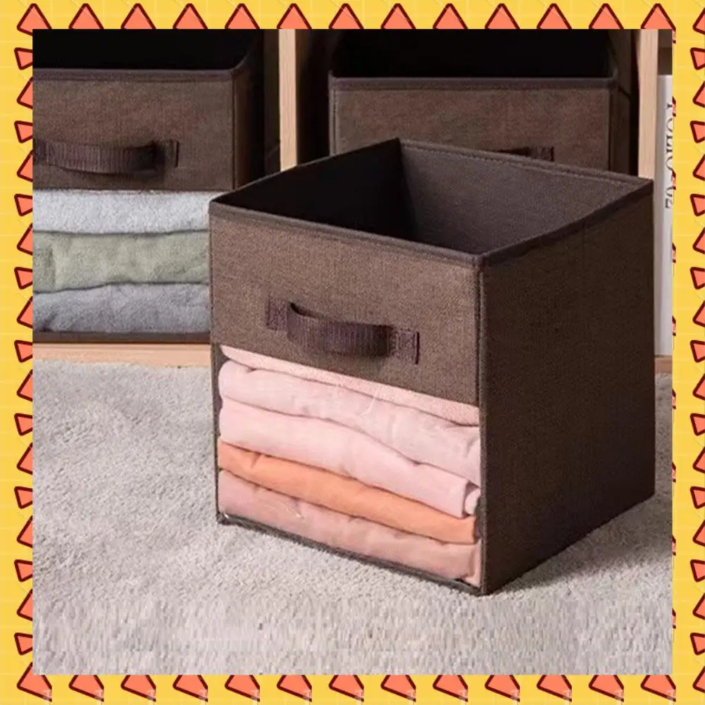 

A008 Fabric Cube Storage Box Transparent Storage Box For Closet Foldable Storage Box