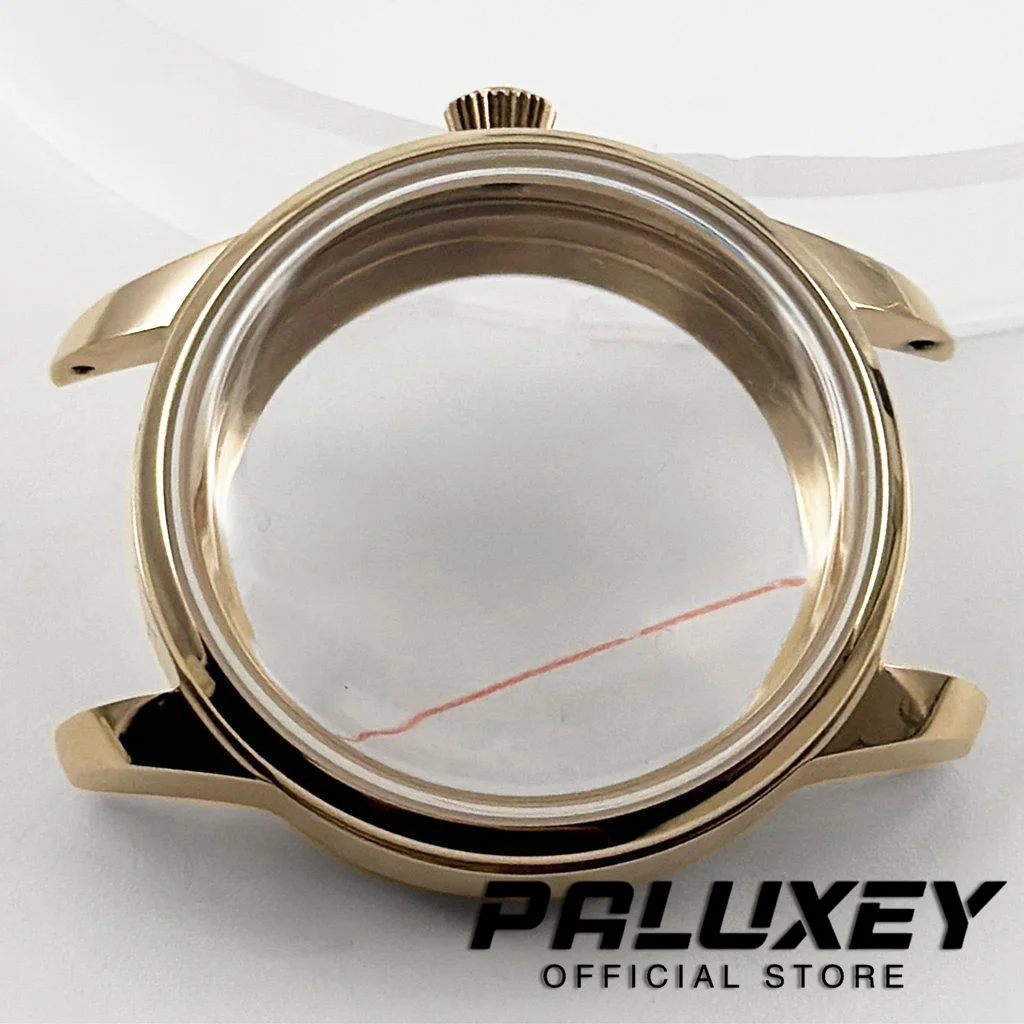 Rose Gold NH35 Ladies Women 33MM Cocktails Stainless Steel Watch Case S Crown Suitable for NH34 NH35 NH36 NH38 NH70 Movement