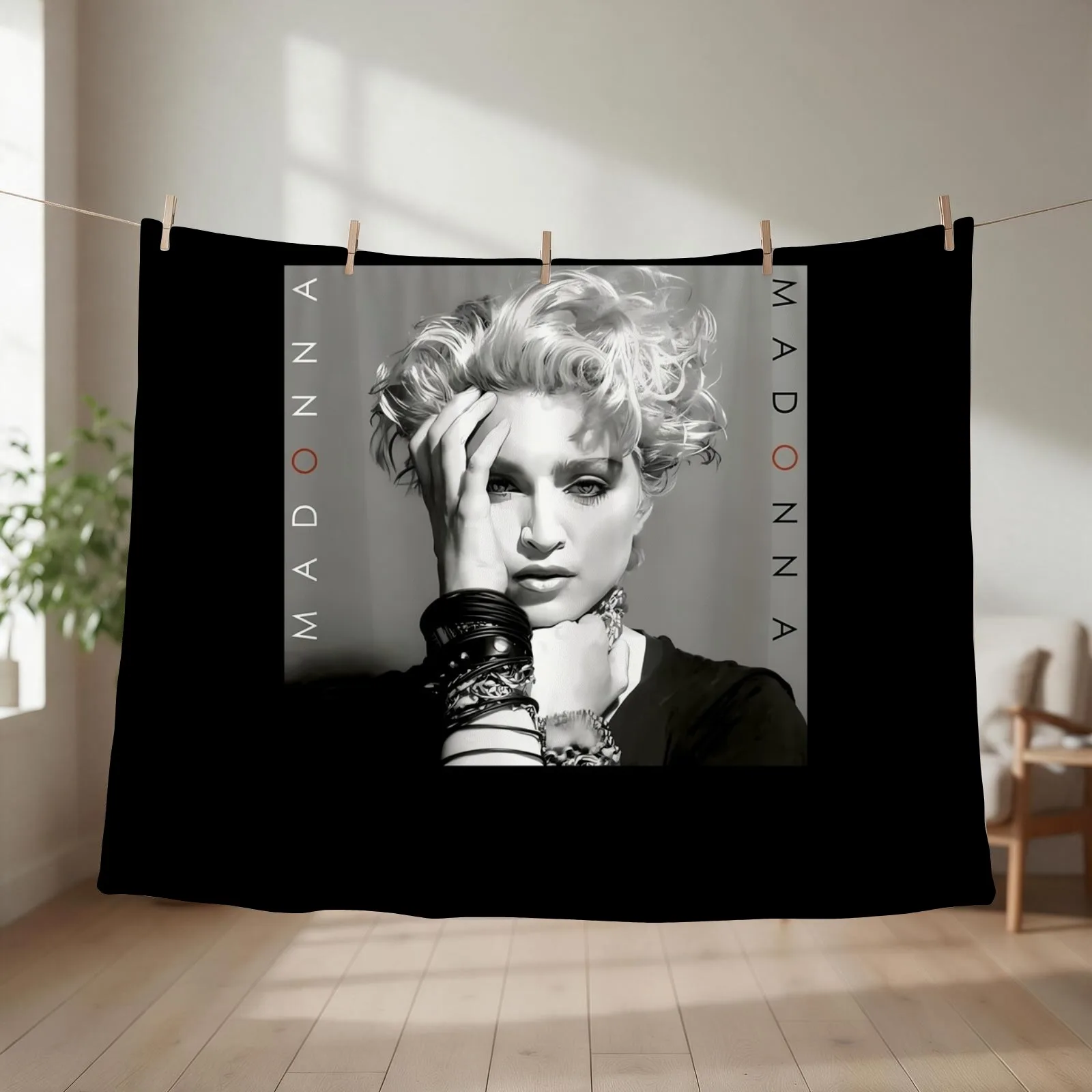 Vintage Qeen of Pop 80s - Love of My Life Mad?nná Throw Blanket couch cozy soft plush fuzzy picnic outdoor blanket