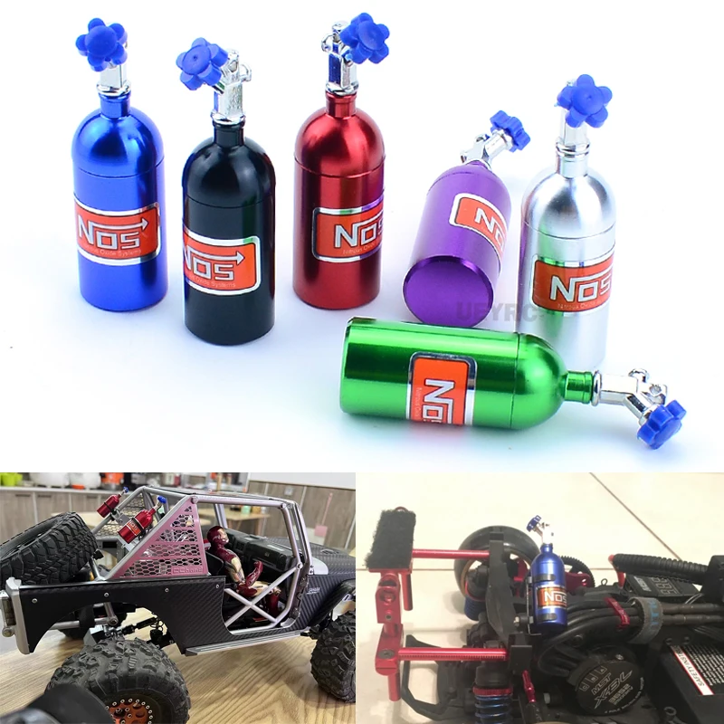 Metal Simulation NOS Nitrogen Bottle Model for 1/10 RC Crawler Car Traxxas TRX4 Defender Axial SCX10 II 90046 RC4WD Yikong 40082