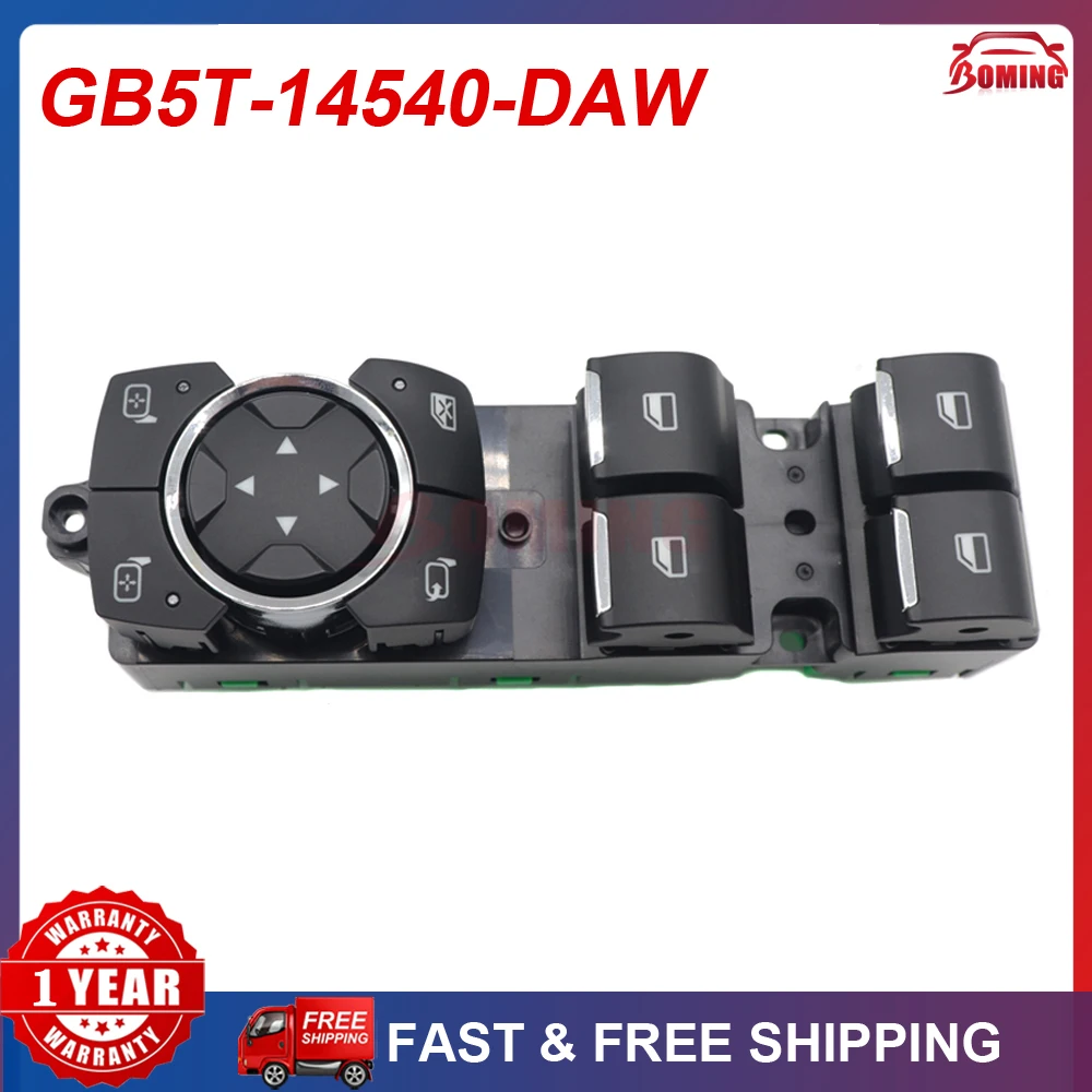 Front Power Window Switch Control Master Switches GB5T-14540-DAW For Ford Explorer 3.5L 2.3L 2016-18 GB5T14540DAW GB5Z-14529-DA