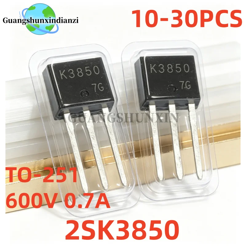 10/20/30PCS K3850 TO-251 New High-Quality 2SK3850 MOSFET Best Quality Transistor In Stock