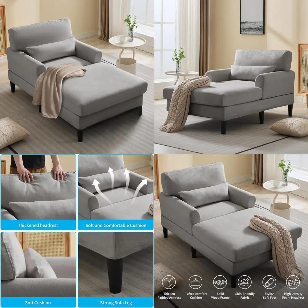 Canapé-lit moderne en velours, canapé-lit d'intérieur avec coussin, banc rembourré élégant de 61 pouces pour un sommeil confortable