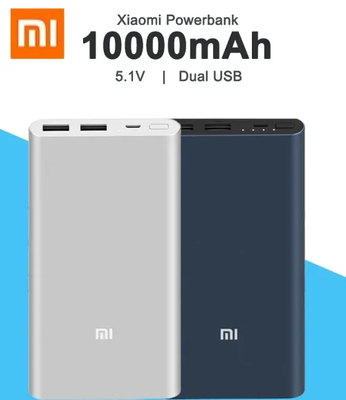 

10000mAh Xiaomi Power bank 2 Original External Battery Dual USB Port Fast Charging Portble Mobile Powerbank for Smartphone