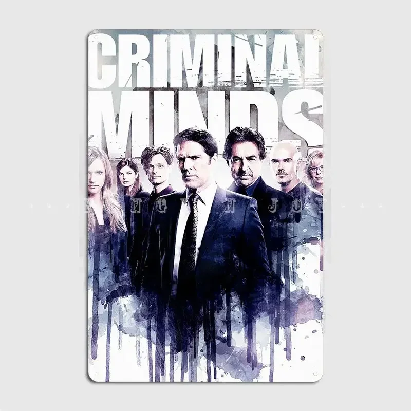 Criminal Minds 15 Poster Metal Plaque Wall Mural Club Bar Decoration Wall Decor Tin Sign Posters