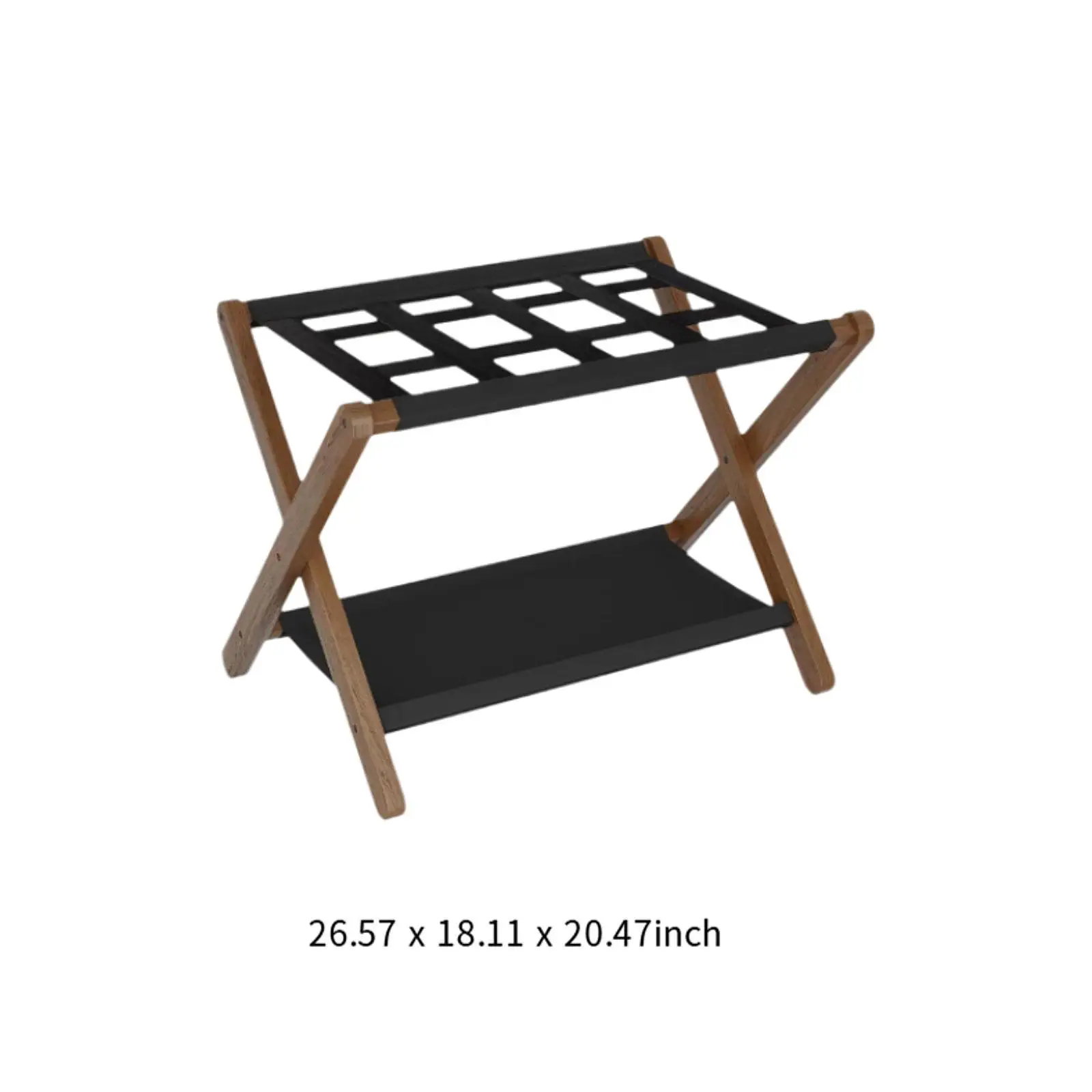 Foldable Luggage Rack Space Saving Suitcase Stand for Home Travel Guest Room