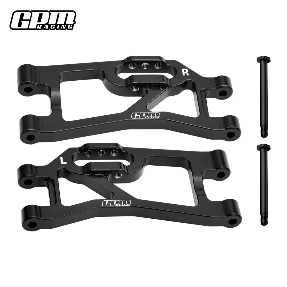 Brazos inferiores traseros de aluminio GPM 7075 para piezas TRAXXAS MINI MAXX RC 10730 + 10740 TXMM056