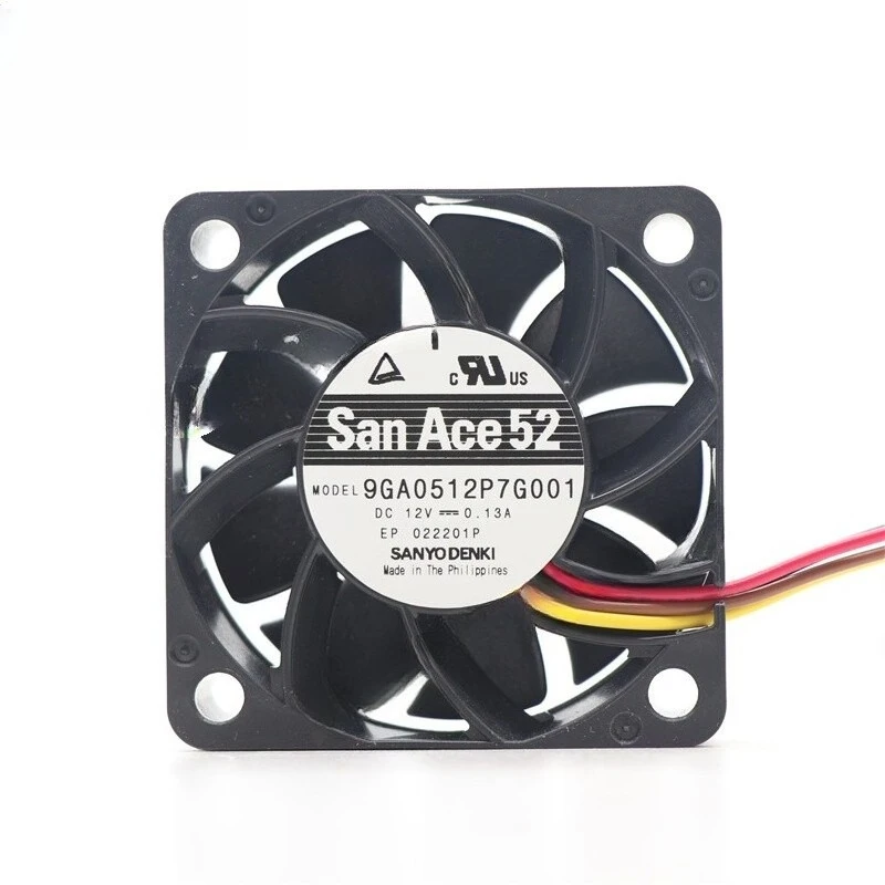 Вентилятор охлаждения HTS SANYO Denki 9GA0512P7G001 SanAce DC 12V 0.13A 50*50*15MM 4-проводной PWM, 1 шт.