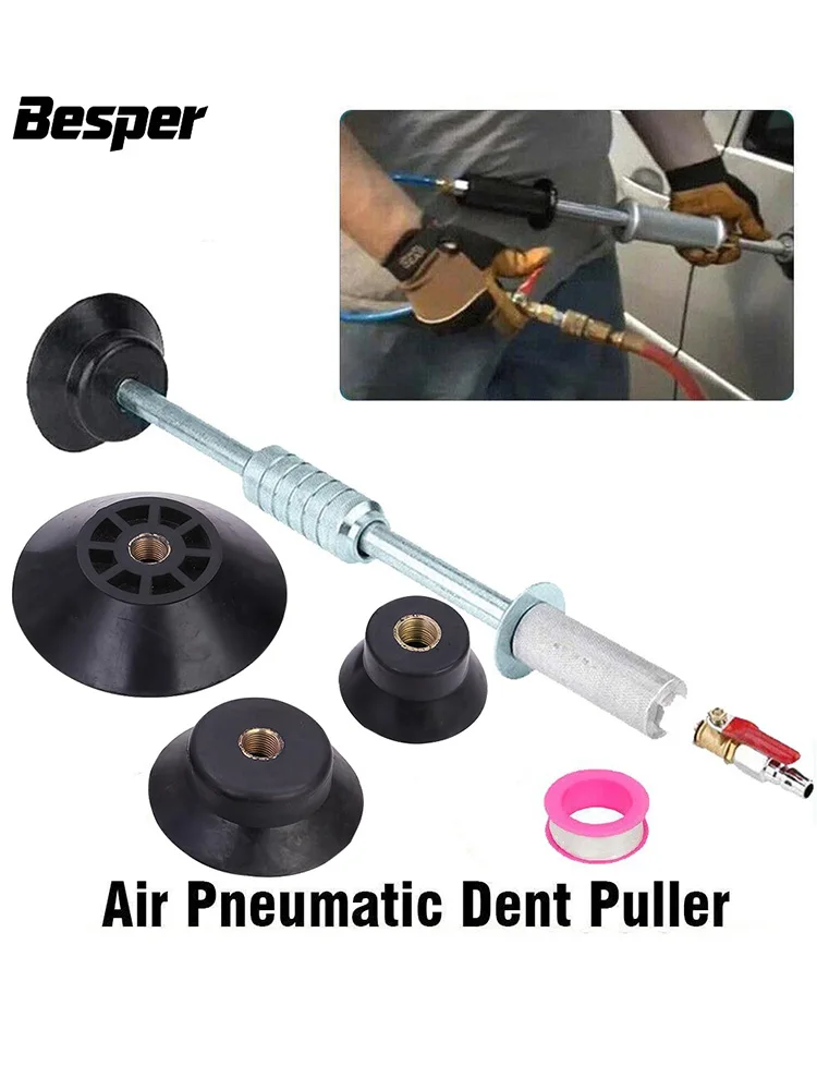 Extracteur de bosses pneumatique à Air, 1 ensemble, réparation de carrosserie automobile, ventouse, outil coulissant, Kit de marteau