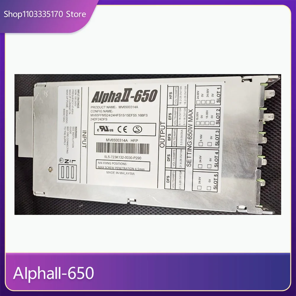 Power Supply For TDK-LAMBDA AIphaII-650 650W Power Supply MV6500314A