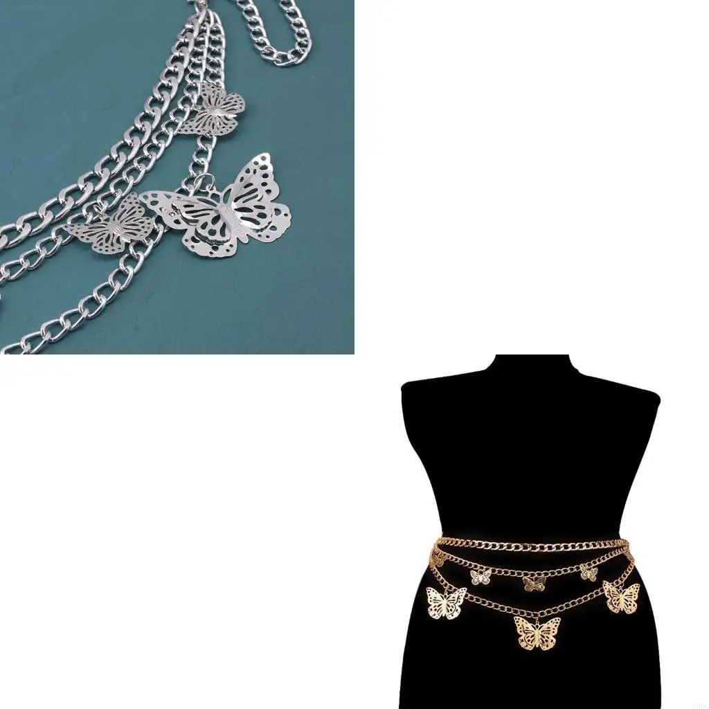 سلسلة شرابة سلسلة الخصر المستعارة سلسلة خصر الفراشة سلسلة البطن سلسلة Y166