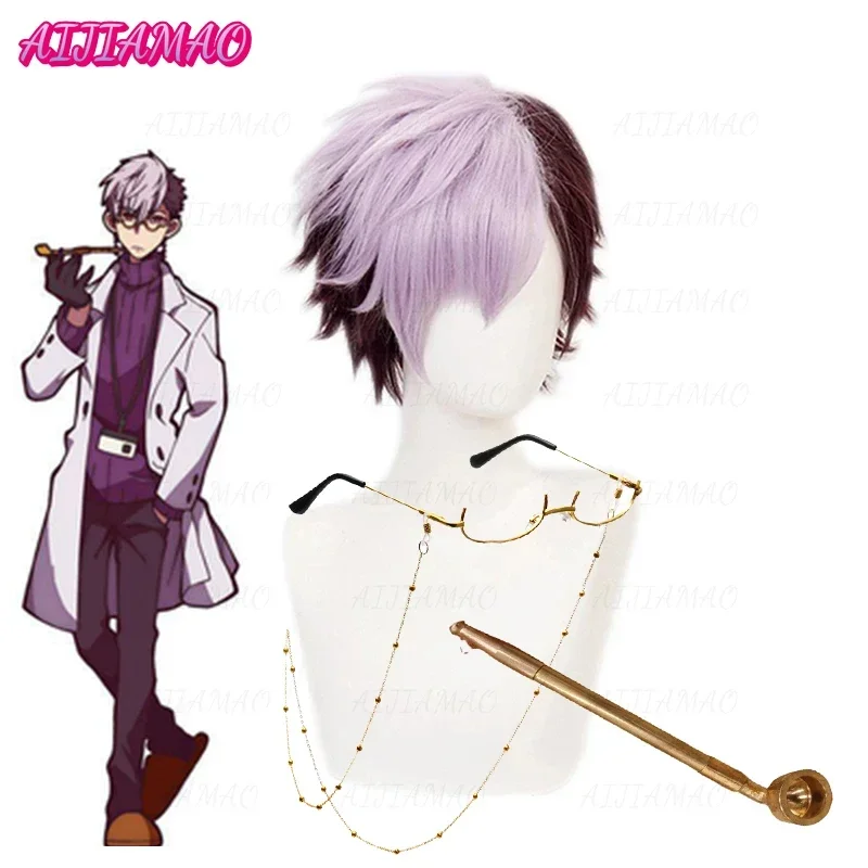 Anime Jibaku Shounen Toilet-bound Hanako kun Tsuchigomori Short Wig Cosplay Costume Heat Resistant Synthetic Hair Wigs + Wig Cap