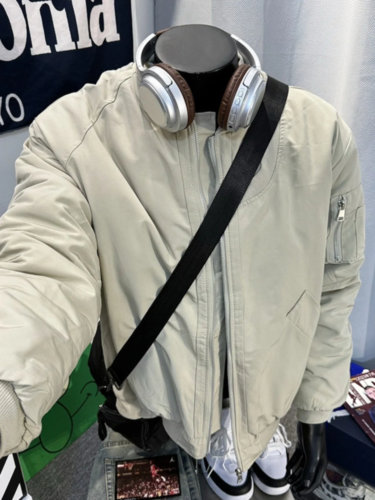 

American Sle Flight Jaet Cotton Workwear Men's Winter ort Baseball Coat Cleanfit Polyester Fiber Warm Thiened Long Sl...