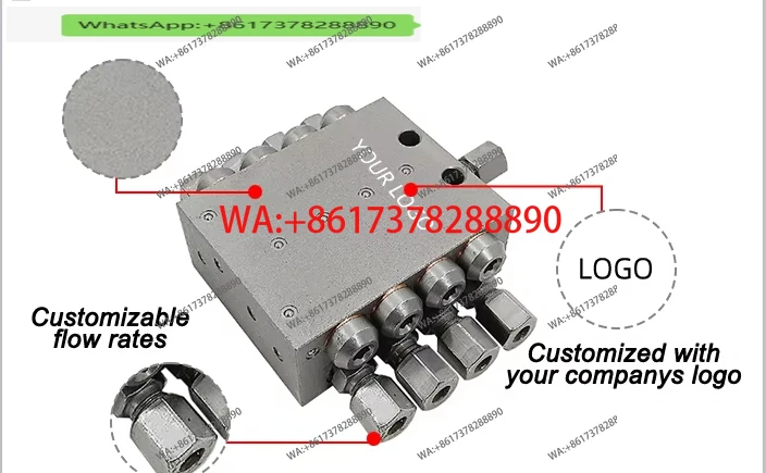 

SSV Lubrication divide valve block for Progressive Lubrication system Grease distributor block distributor grease 8 hole