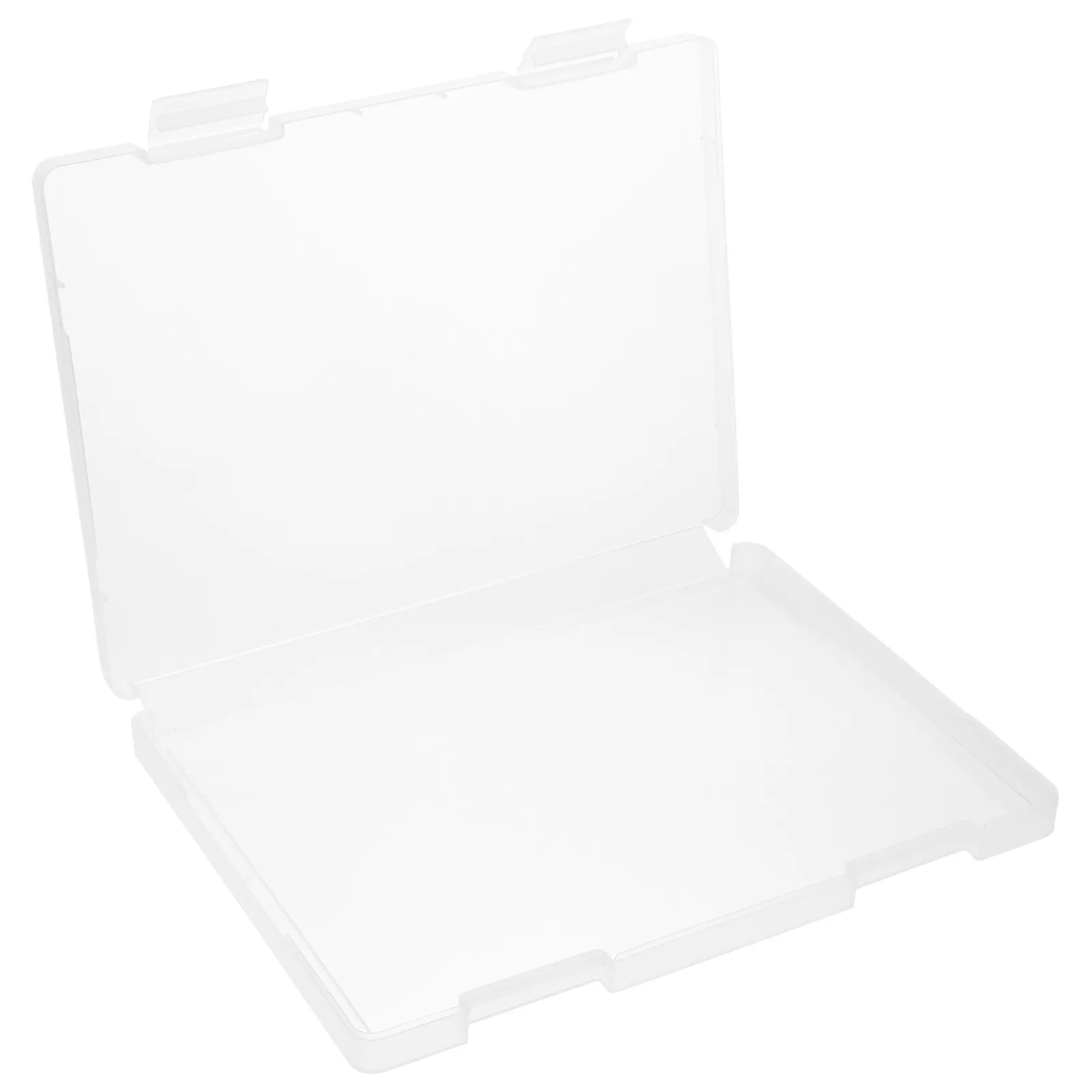 File Box Plastic Project Case Portable Large Capacity Clear Document Storage Organizer Scrapbook Paper Holder Document Holder