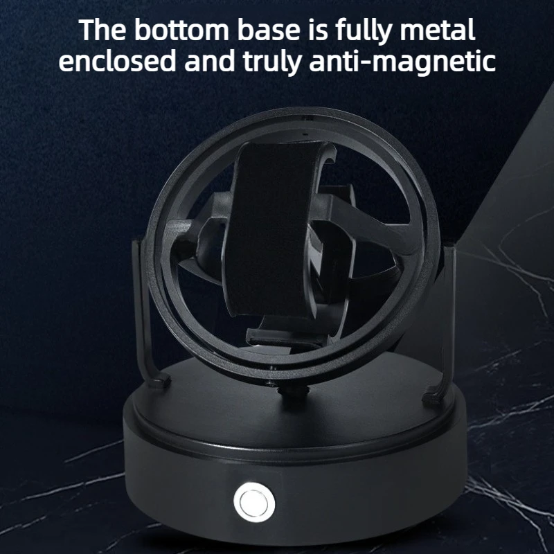 Aluminium Watches Winders Transparent Glass Watch Winder Mute Antimagnetic Rotate Supplies Collection Protect Watches Shakers