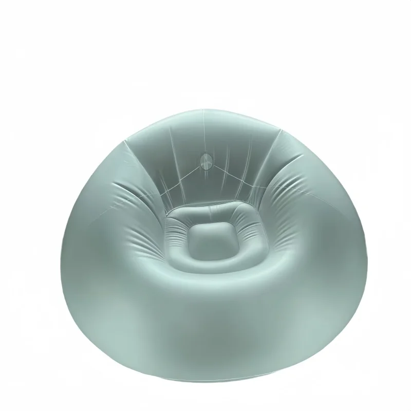 Luminous Inflatable Sofa  PVC Lazy Transparent Portable Inflatable LED Bean Bag Sofa, Single Person Household Plush Sofa Chair image 3