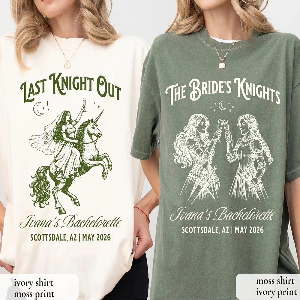 Renaissance Faire Shirt Last Knight Out Medieval Bride Tee Medieval Bachelorette Party Shirt Bridal Squad Bridal Party Gift