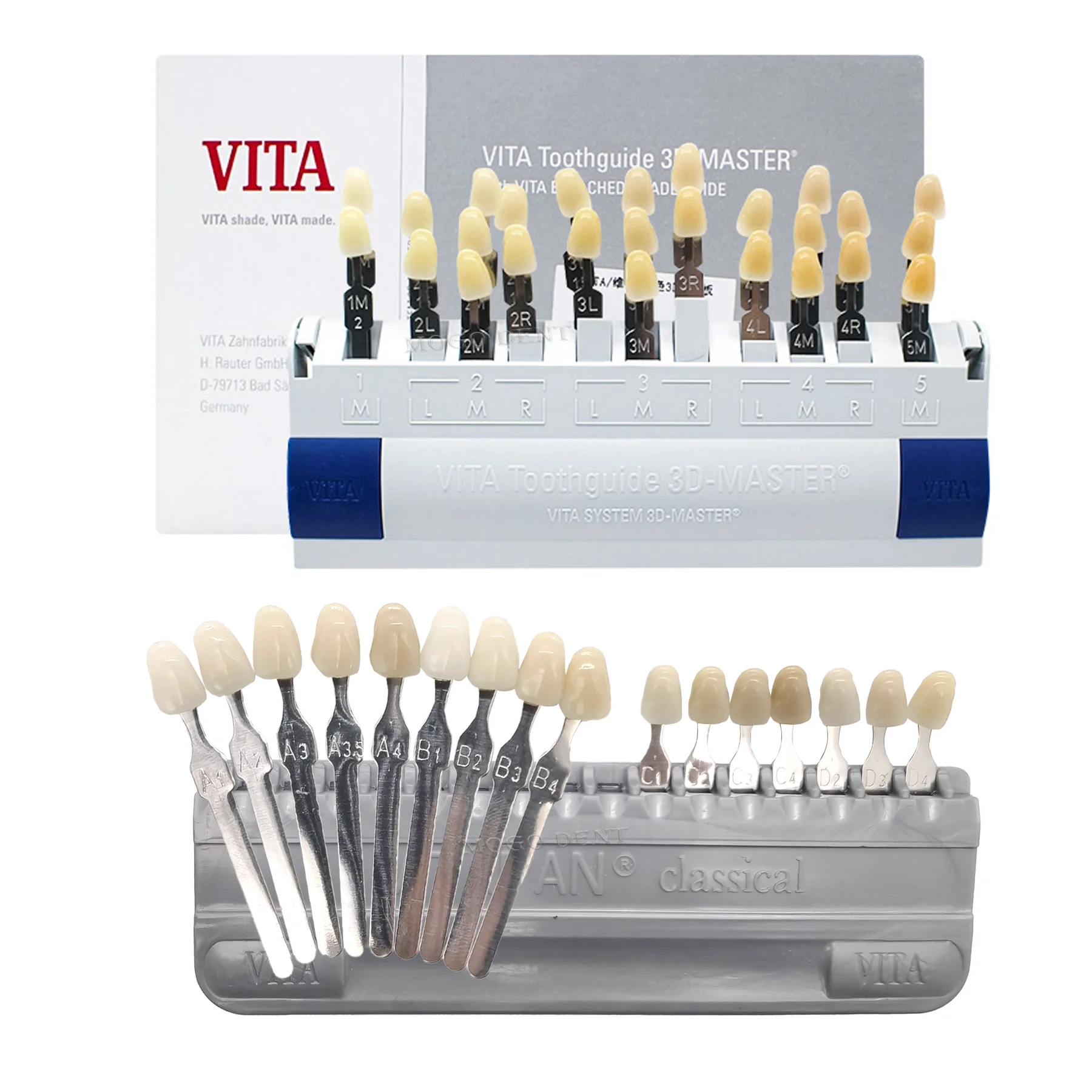 Vita Classical 16/29 color Teeth Shade Guide Teeth Whiting Porcelain VITAPAN Teeth Model Colorimetric Plate Dentistry Products