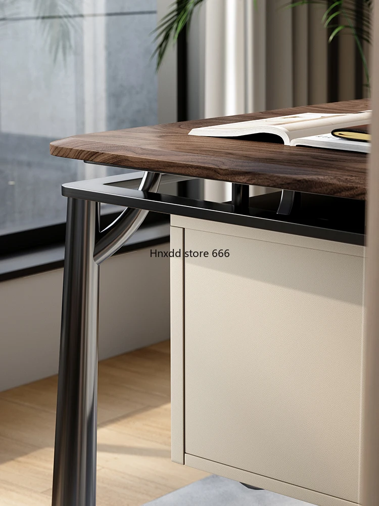 Simples sólida madeira Desk Storage, casa moderna