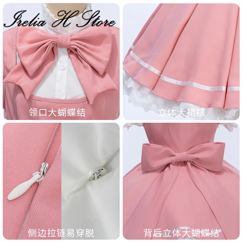 Irelia H sakura Card Captor Sakura disfraz de Cosplay rosa blanco para mujeres cosplays Anime gameble traje