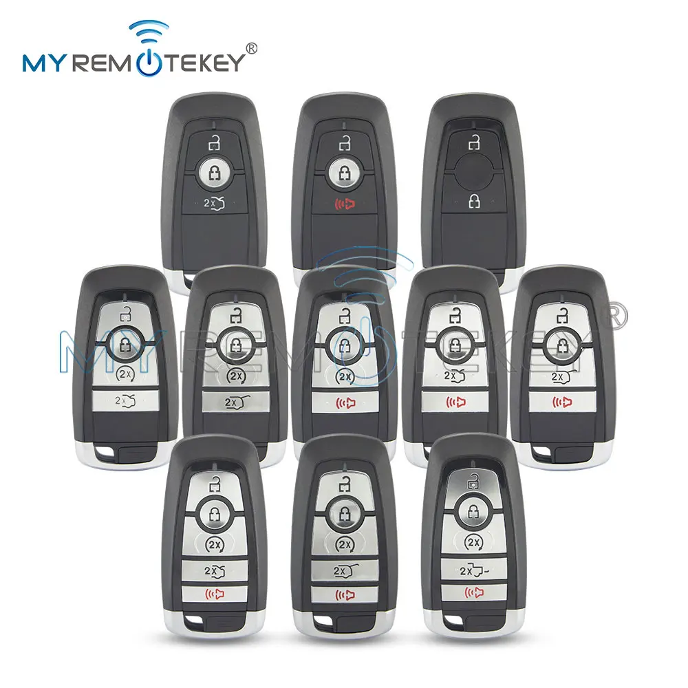 REMTEKEY Remote Shell Smart Car Key Case for Ford EcoSport Edge Explorer Mustang Explorer Edge Escape Expedition 2/3/4/5 Button