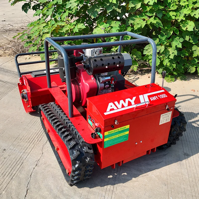 

All-terrain remote-controlled giant lawn mower robot, 360kg stable and heavy-duty body, CE certified