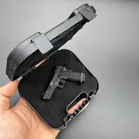 G17 G34 TTI Taran Tactical Alloy Empire PUBG Mini Pistol KeychainFidget Shell Ejection Free Assembly 1:3 Model ornament