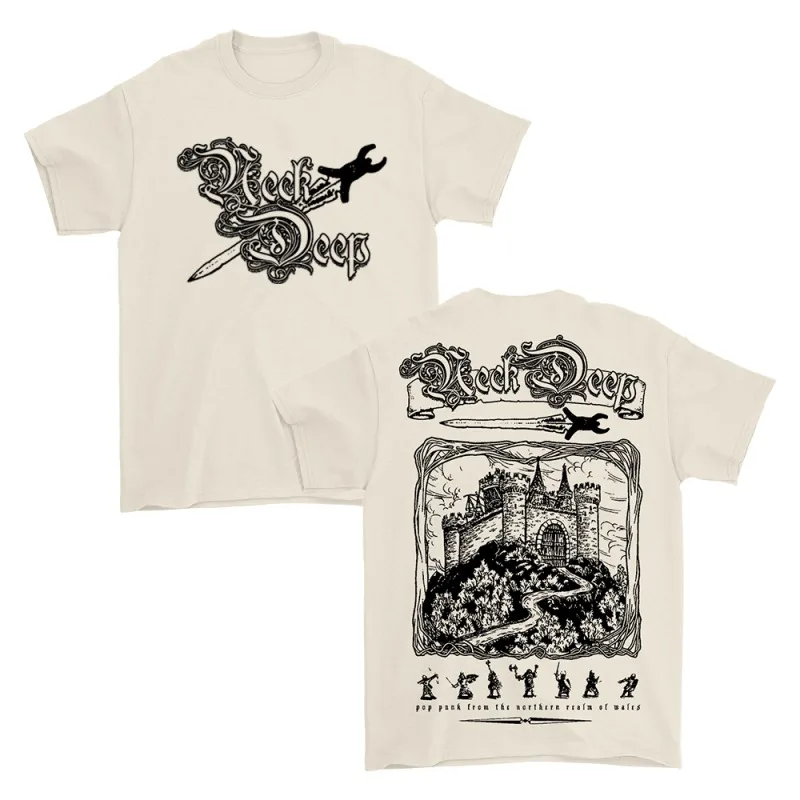 The British Pop-punk Band Neck Deep Is Deeply Involved in This Vintage-patterned American-style Short-sleeved T-shirt